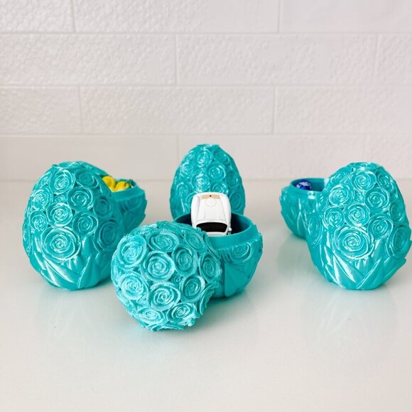 Rose-Covered Easter Eggs โ Handcrafted Party Favors, Spring Decor, Wedding Gifts - Picture 2 of 7